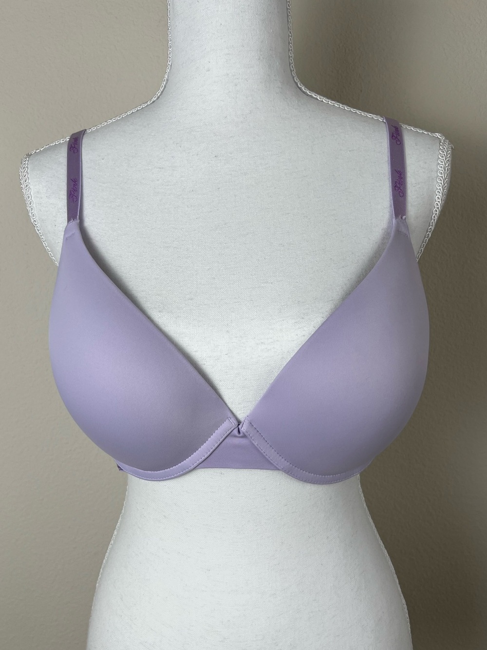 Victoria's Secret PINK‎ Wear Everywhere Push Up Bra 34DD Lavender Minimalist
